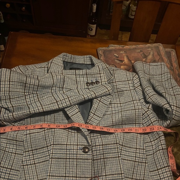 Talbots Light Blue Checkered Blazer - Picture 15 of 16